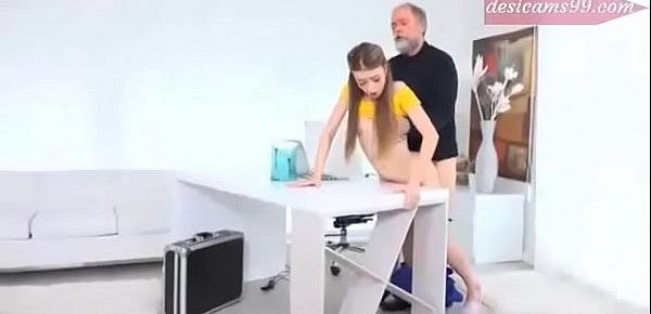  Old Goes Young - Lovely Vlada Splits Open Her Long Legs
